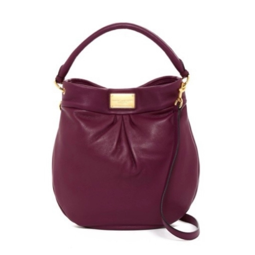 Like NEW * Marc Jacobs Hillier Hobo Handbag in Rich Muted Wine
